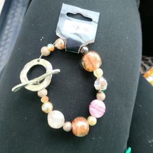 Handmade bracelet with resin beads